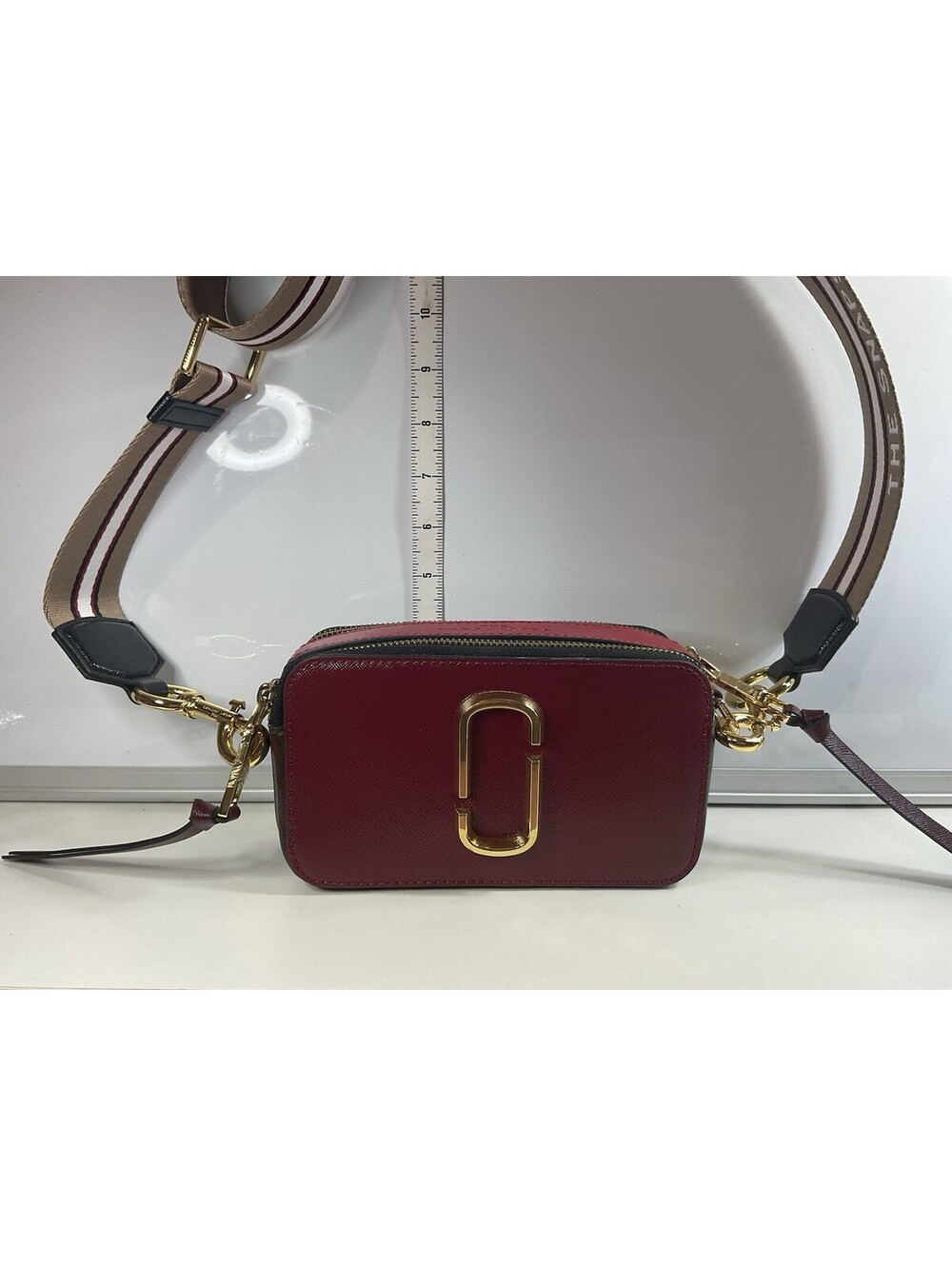 The Marc Jacobs Burgundy Snapshot Camera Bag NEW